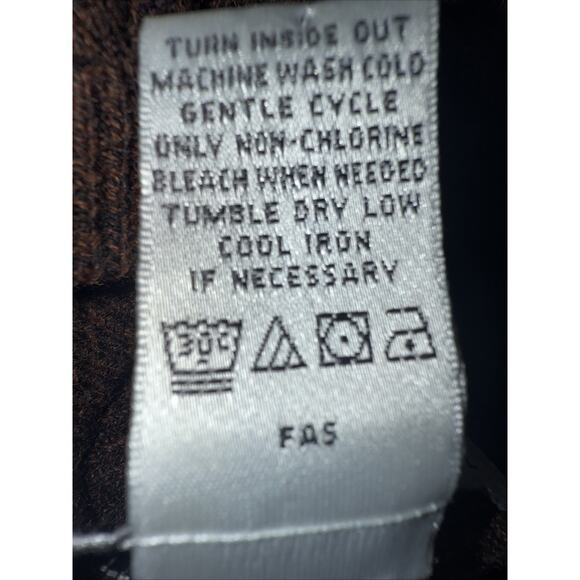 Geoffrey Beene Sweater Men’s Coffee Brown V-neck Pullover Knit Sweater Size Larg - Picture 5 of 8